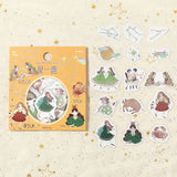 BGM ビージーエム フレークシール 4個セット 星詠み 15デザインx3枚 (45枚) おうし座 ふたご座 かに座 しし座 おとめ座 てんびん座 さそり座 いて座 やぎ座 みずがめ座 うお座 おひつじ座 まとめ買い 大人買い お得セット ギフト カード 手帳