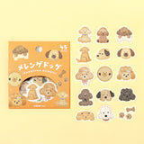 BGM Flake Stickers Ensemble de 4 animaux moelleux