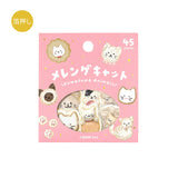 BGM 플레이크 스티커 45 시트 푹신한 동물