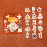 Juego de 4 pegatinas BGM Flake Cafe A La Mode Magic