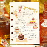 Juego de 4 pegatinas BGM Flake Cafe A La Mode Magic