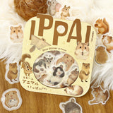 3個セット BGM ビージーエム フレークシール IPPAI 45枚入り ネコがいっぱいです vol.2 ラッコがいっぱいです スモールアニマルがいっぱいです 素材 バラバラ バラシール 手帳 箔押し お得 まとめ買い
