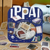 3個セット BGM ビージーエム フレークシール IPPAI 45枚入り 本がいっぱいです フルーツがいっぱいです カップがいっぱいです コラージュ 素材 バラバラ バラシール 手帳 箔押し お得 まとめ買い