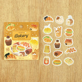 2個セット BGM ビージーエム フレークシール いただきますニャー にゃんカフェ にゃんベーカリー シール バラ ダイカット カード 手帳 箔押し コラージュ 素材 お得 まとめ買い