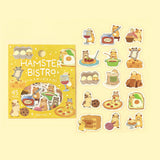 2個セット BGM ビージーエム フレークシール なりきりanimals ハムスタービストロ うさぎのオーケストラ シール バラ ダイカット カード 手帳 箔押し コラージュ 素材 お得 まとめ買い
