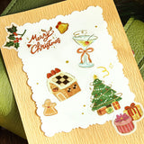 2個セット BGM ビージーエム フレークシール 2026 クリスマス限定 パーティーまであと少し クリスマスコレクション シール バラ ダイカット 箔押し お得 まとめ買い