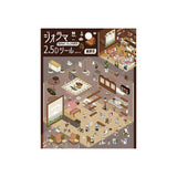 BGM Diorama 2.5D Pegatina 128 x 130 mm 2 hojas Pure Cafe Izakaya Store Store Festival