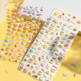 BGM ビージーエム シートシール むにむにシール ウレタン ミニパンダ ミニフラワー ミニアニマル ミニカフェ ミニスイーツ ミニパン 立体 3D スマホケース エンボス シール ギフトカード 手帳 コラージュ 素材