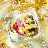 BGM ビージーエム フレークシール 4個セット 喫茶アラモード 10デザインx3枚 (30枚) ステンド ブルー ステンド レッド ステンド イエロー ステンド グリーン まとめ買い 大人買い お得セット ギフト カード 手帳