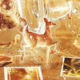 シールセット BGM ビージーエム クリアシール 4パックセット 星屑マジック 箔押し 惑星 星 動物 幻想的 PET シール かわいい 手帳 まとめ買い 大人買い お得セット