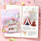 シールセット BGM ビージーエム クリアシール 4パックセット 乙女の遊園地 箔押し 女の子 童話 おとぎ話 遊園地 サーカス おもちゃ PET シール まとめ買い 大人買い お得セット