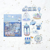 シールセット BGM ビージーエム クリアシール 4パックセット 乙女の遊園地 箔押し 女の子 童話 おとぎ話 遊園地 サーカス おもちゃ PET シール まとめ買い 大人買い お得セット