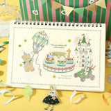 BGM ビージーエム クリアシール 乙女の遊園地 箔押し 10デザインx3枚 (30枚) 夢 楽 幻 影 女の子 童話 おとぎ話 遊園地 サーカス おもちゃ PET シール ギフトカード 手帳 コラージュ 素材