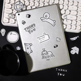 BGM ビージーエム ミックスシール 4個セット YURUKU IKO-YO! 箔押し 15デザインx3枚 (45枚) フレンズ クマ ネコ ライフ まとめ買い 大人買い お得セット ギフト カード 手帳