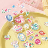 BGM 3D 시트 스티커 큐루룬 스티커 3종 세트