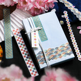 BGM ビージーエム リーニュシール Ligne 箔押し 10デザインx3枚 (30枚) アニマルフレンズ お家の彩り 花の香り スイーツパーラー 世界の模様 油彩画 和紙 シール ギフトカード 手帳 コラージュ 素材