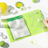 BGM クリアスタンプファイル ビージーエム ライラック サクラ ベビーブルー メロン マステ スタンプ ケース クリアファイル 収納ケース BT-CF009 BT-CF010 BT-CF011 BT-CF012 bgm-clearfile