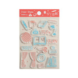 BGM Clear Stamps Diario Panda Diario Diario Diario Diario Diario Registros y sábanas Broche de soltera Retro/Misceláneo Partido Té de la tarde