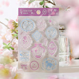 BGM クリアスタンプ はんこ 透明 ダイアリー パンダ日記 暮らし日記 ゆるライフ 記録・シート 乙女ブローチ レトロ・雑貨 午後の茶会 旅するスタンプ スタンプ はんこ ビージーエム 手帳 ギフト