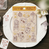 BGM クリアスタンプ はんこ 透明 ダイアリー パンダ日記 暮らし日記 ゆるライフ 記録・シート 乙女ブローチ レトロ・雑貨 午後の茶会 旅するスタンプ スタンプ はんこ ビージーエム 手帳 ギフト