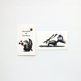 Kinotoriko card set 2 patterns x 5 cards each, 10 cards