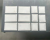 大枝活版室 OEDA LETTERPRESS Assort Card box アソートカードボックス mellow silver メロウ シルバー カード メッセージカード 手帳 メモ 活版印刷 ギフト