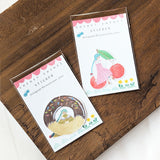 cotori cotori コトリコトリ ダイカット ステッカー パン を運ぶ さくらんぼ ドーナツ クリームソーダ 女の子 デコレーション 手紙 手帳 カード シール ギフト