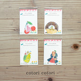 cotori cotori コトリコトリ ダイカット ステッカー パン を運ぶ さくらんぼ ドーナツ クリームソーダ 女の子 デコレーション 手紙 手帳 カード シール ギフト