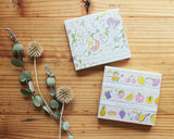 Cozyca Products コジカプロダクツ 北澤平祐 ブロックメモ はるかぜにのるみんな くだものをはこぶみんな heisuke kitazawa 植物 花 女の子 動物 果物 フルーツ メモ メモ帳 メッセージカード 手紙 レター memo messagecard card letter おしゃれ かわいい