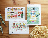 Cozyca Products コジカプロダクツ Aiko Fukawa バースデーカード niko niko SMILE! HAPPY BIRTHDAY Special day 誕生日 祝い バースデー 花 ネコ うさぎ リス おしゃれ かわいい