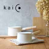 FORMLADY フォームレディ kaico ミルクパン S 13cm 15cm ホーロー製 ホーロー 日本製 鍋 IH対応 片手鍋 白 白鍋 小さめ 北欧風 おしゃれ 離乳食 小泉誠 ギフト プレゼント