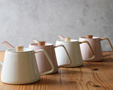 FORMLADY フォームレディ kaico ドリップケトル S 0.95L 白 墨桜 藤巻 日本製 ホーロー ホーロー製 コーヒーケトル ドリップポット ポット 細口 IH 直火 北欧風 おしゃれ 小泉誠 ギフト プレゼント