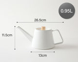 FORMLADY フォームレディ kaico ドリップケトル S 0.95L 白 墨桜 藤巻 日本製 ホーロー ホーロー製 コーヒーケトル ドリップポット ポット 細口 IH 直火 北欧風 おしゃれ 小泉誠 ギフト プレゼント