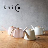 FORMLADY フォームレディ kaico ドリップケトル S 0.95L 白 墨桜 藤巻 日本製 ホーロー ホーロー製 コーヒーケトル ドリップポット ポット 細口 IH 直火 北欧風 おしゃれ 小泉誠 ギフト プレゼント