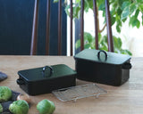 FORMLADY フォームレディ 大阪琺瑯 メスティン 黒 浅型 540ml 深型 800ml IH 直火 日本製 ホーロー ホーロー製 飯盒 クッカー キャンプ道具 キャンプ飯 ソロキャンプ アウトドア