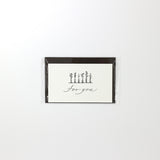 大枝活版室 OEDA LETTERPRESS 小さな2つ折カードと封筒