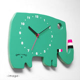 GOMI TARO Gomi Taro Wall Clock Elephant Green Mail Order