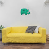 GOMI TARO Gomi Taro Wall Clock Elephant Green Mail Order