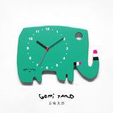 GOMI TARO Gomi Taro Wall Clock Elephant Green Mail Order