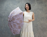 Hiraten Hiraten Parasol Sweet Summer Semories Long Umbrella Pliant Umbrella broderie