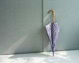 Hiraten Hiraten Parasol Iwasa × Hiraten Rose Blue carré long parapluie pliant parapluie