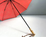 Hiraten Hiraten Parasol Passion, Soleil et Oasis Long parapluie pliant parapluie broderie