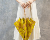 Hiraten Hiraten Parasol Lemon Kashu Long parapluie pliant parapluie broderie