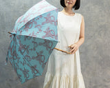 Hiraten Hiraten Parasol et Coral Long Umbrella pliant parapluie broderie