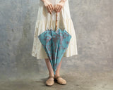 Hiraten Hiraten Parasol et Coral Long Umbrella pliant parapluie broderie