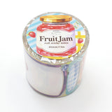 パティシエハリネズミ ロール付箋 40枚入り 幅40mm フルーツジャム Fruit Jam フルーツのお皿 ジャム瓶 かわいい おしゃれ カモ井加工紙 巻き付箋 付箋紙 ふせん お菓子 スイーツ 枠 フレーム