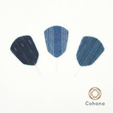 cohana コハナ 限定 日本の青 素材の青 藍重ねの糸通しセット 3個入り 阿波しじら織 備後節織 松阪木綿 伝統織物 糸通し 日本製 裁縫道具