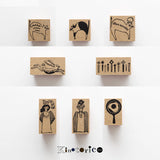 Kinotoriko -Briefmarkenkatze Hanabata Angel Rabbit Fee