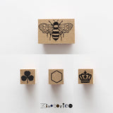 キノトリコ スタンプ ミツバチ クローバー ハニカム CROWN