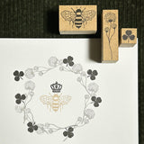 キノトリコ スタンプ ミツバチ クローバー ハニカム CROWN